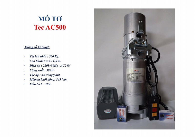 Motor Cửa Cuốn Wintec AC 500KG